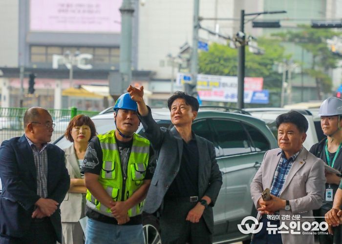 수원시 권선구청장, 안전관리를 위한 현장 수시 점검