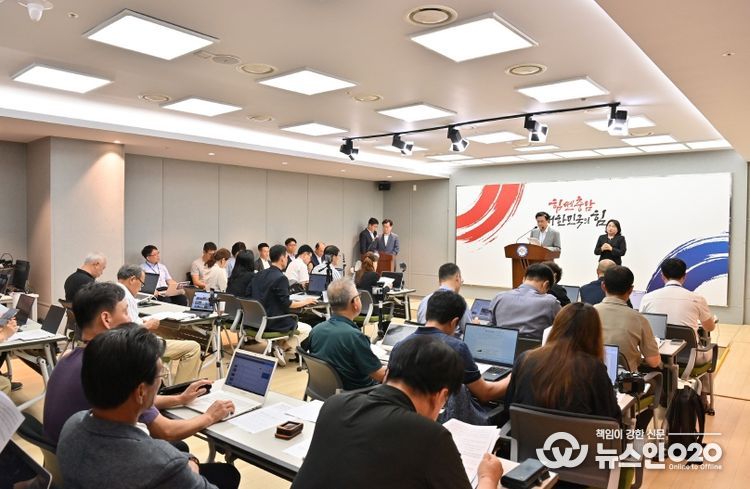 김태흠 지사, 재난지역 선포 따른 호우 피해 특별 지원책 발표