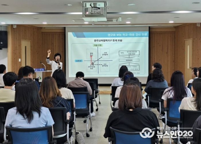 제2기 행복교육지구 상반기 운영 평가회 진행 사진