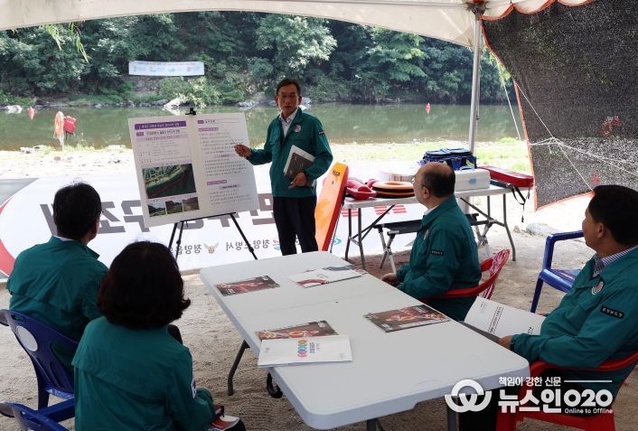 충청남도 김기영 부지사, 물놀이 지역 안전 점검