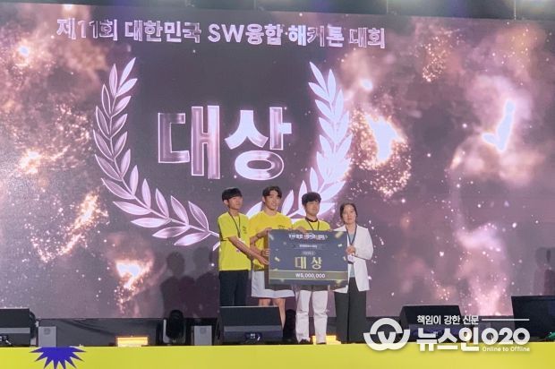 충남테크노파크, SW해커톤대회 충남팀 대상 수상