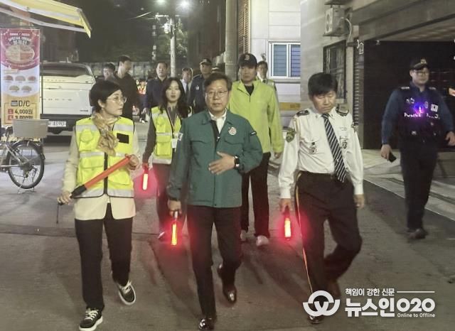 수원시 영통구 '매1안심 야간순찰대' 합동 야간순찰 실시