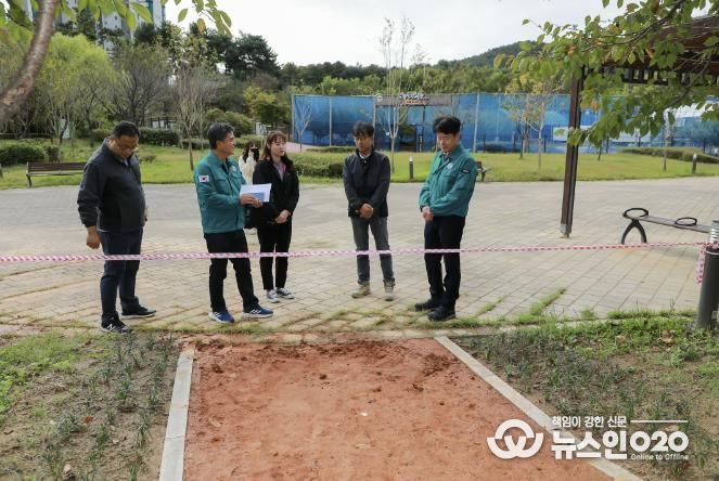 수원시 권선구청장, 도시공원 주요 사업지 현장방문