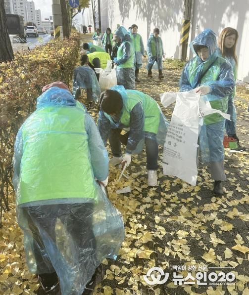 수원시 영통구 매탄1동, 가을철 낙엽 대청소 실시