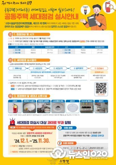 가정마다 소방점검 필수! 나주소방서, 공동주택 세대점검 홍보 강화