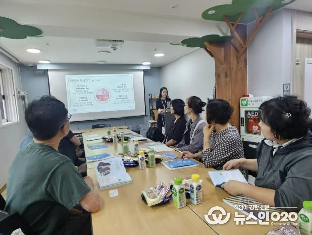수원시 영통구 매탄1동지역사회보장협의체, 지역사회전환시설 '바람숲'과 간담회 실시