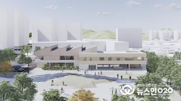 (가칭)봉담와우복합문화도서관 조감도