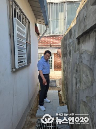 강북구의회 노윤상 의원, 삼양동 하수관로 공사 현장 점검