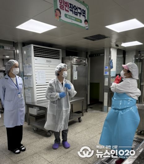 고양교육지원청, 급식종사자 건강권 확보를 위한 학교급식 현장 점검