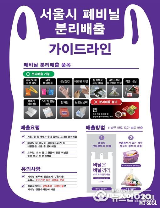 서울시 폐비닐 분리배출 가이드라인