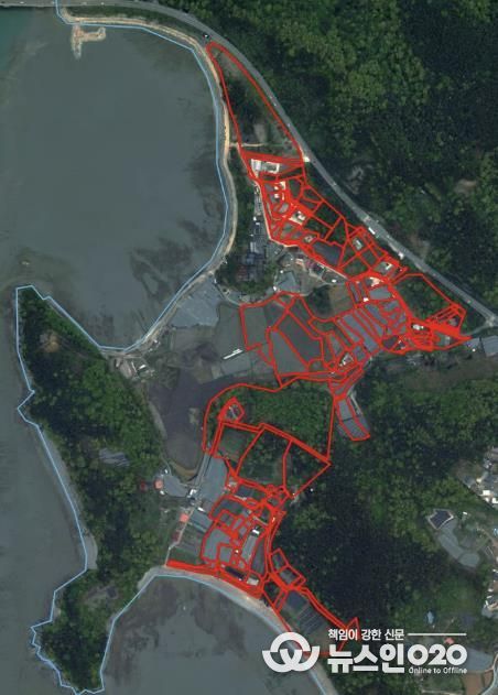 대부남동 한사위2지구 위치도