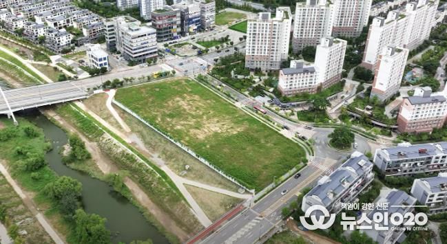 화성특례시 오산동 1010 일원 화성시립미술관 부지 항공사진