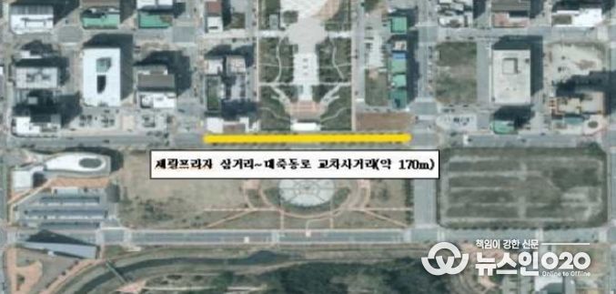 축제 기간 전면 통제 구간