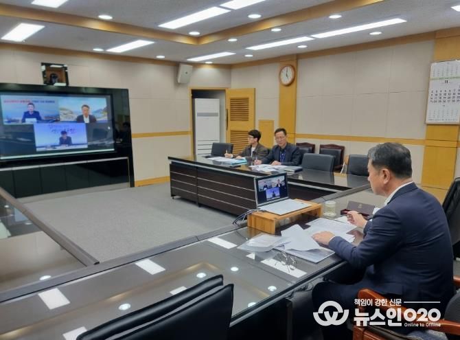 광양시, 철강산업 위기 대응 위해 전국 철강도시와 머리 맞대 - 투자경제과(영상회의, 김정완 광양부시장)