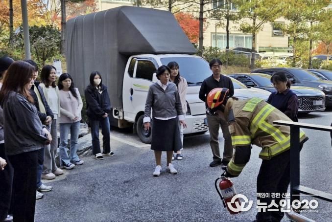 수원시 권선구 호매실동, 공공기관 합동 소방훈련 실시