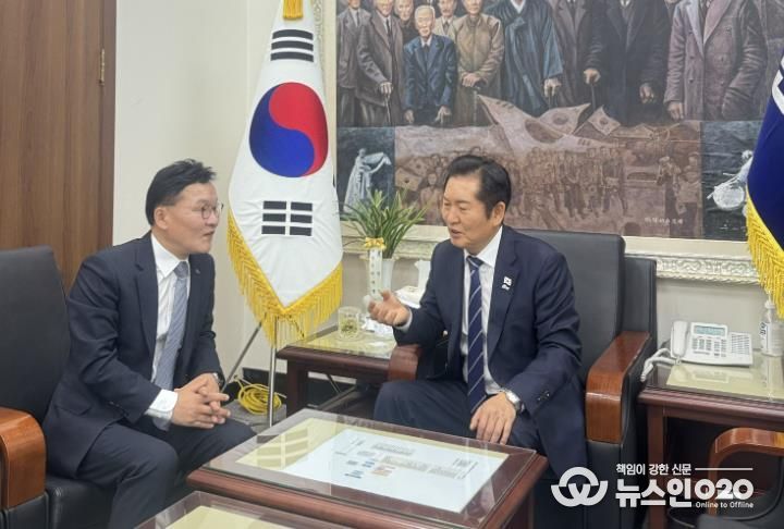 정청래 당대표 면담 사진