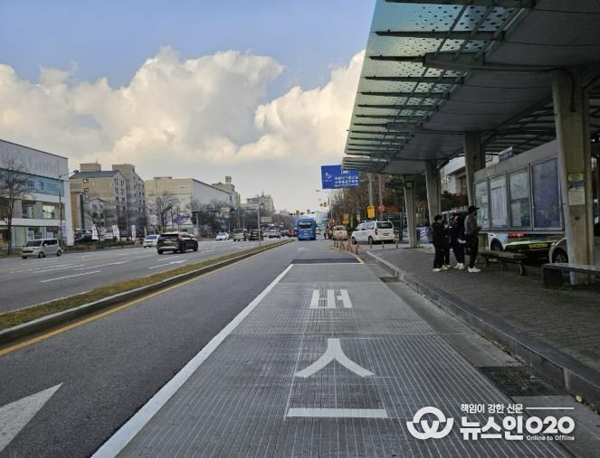 수원시 권선구, 수원버스터미널 버스정류장 도로 ‘콘크리트 업그레이드’시범사업 시행