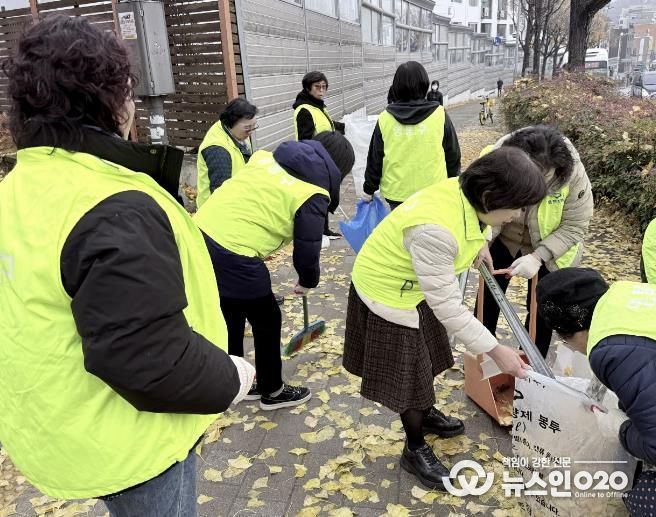 수원시 영통구 매탄1동, 초겨울 도로 낙엽 및 우수전 집중 정비