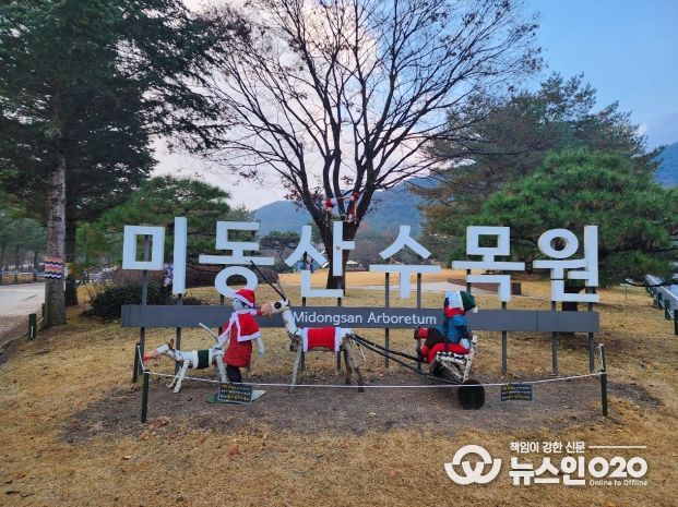 미동산수목원, ‘나무털옷 전시’로 따뜻한 겨울맞이 준비