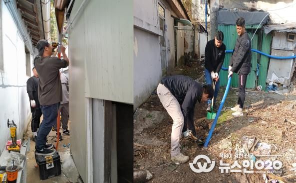 경기북부보훈지청, 독수리봉사단과 함께 겨울 동파 방지 주거환경개선 실시