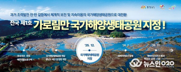 가로림만, ‘제1호 국가해양생태공원’ 지정