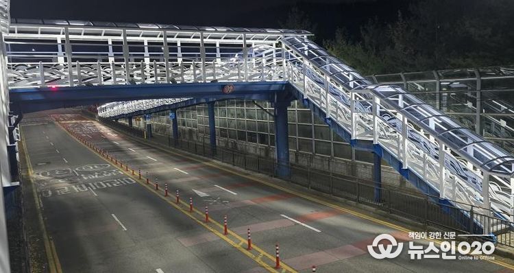 오산시, 가수초 보도육교·매홀중 통학로 캐노피 설치 완료…학생 안전·보행 환경 크게 개선