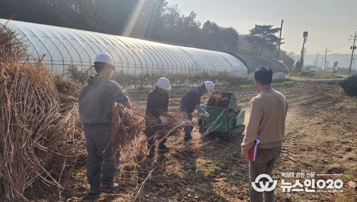 충남도, 영농부산물 연말까지 집중 파쇄 지원