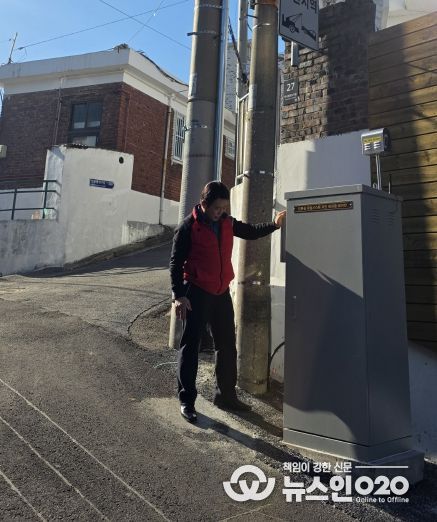 노윤상 의원, 삼양동. 삼각산동. 겨울철 결빙 취약구간 열선 설치 완료 보고