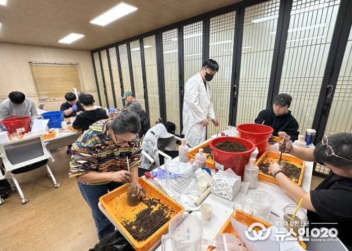 충남도립대 스마트팜학과, 버섯종균 실기 특강 운영