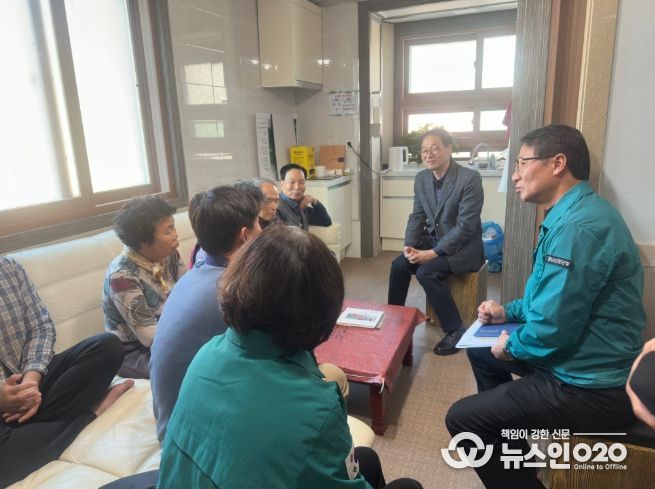 상능마을이재민위문품전달