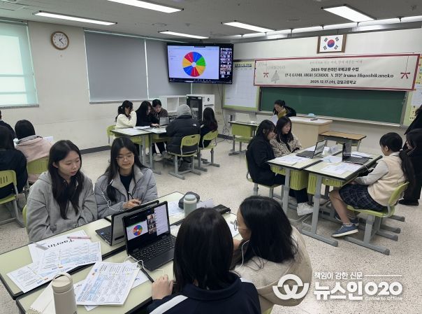 하남 감일고, 온라인으로 이어진 한·일·인도 학생 교류