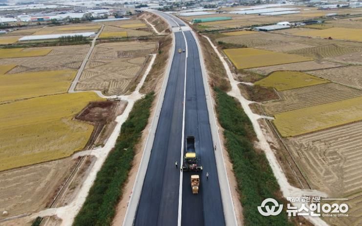 광주~완도 고속도로 1단계 구간 공사 사진
