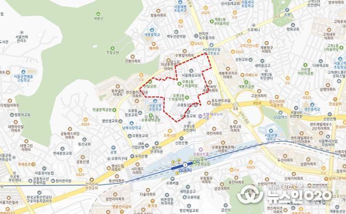 2026년 제1차 주택재개발 후보지 선정구역(구로구 개봉동 66-15/대상지 구역계는 선정위원회 조건이행 및 신속통합기획 등 계획수립 과정에서 변경될 수 있음)