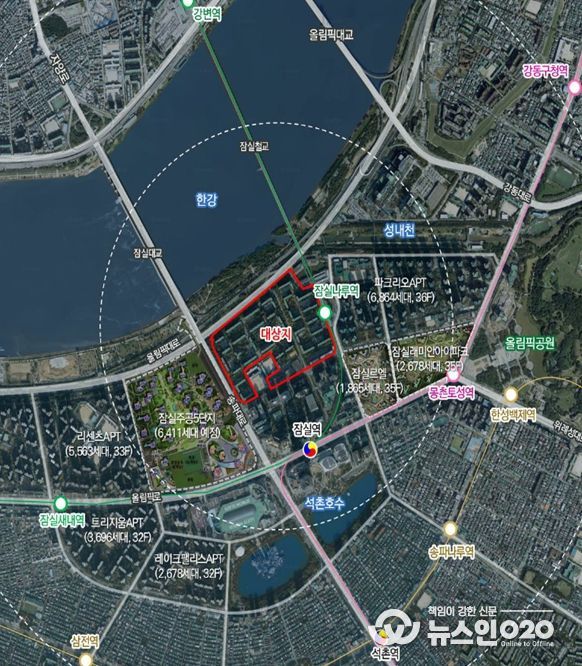 위치도 (송파구 신청동 7번지 일대)