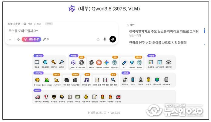 전북도 생성형 AI 시스템 ‘전북AI'