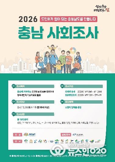 2026년 충남사회조사 포스터