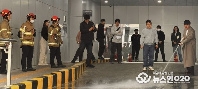 수원시 팔달구 매산동, 매산복합청사 실전형 합동소방훈련 실시