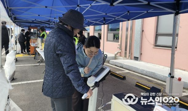 제22회 예산윤봉길전국마라톤대회 홍보부스 운영 모습