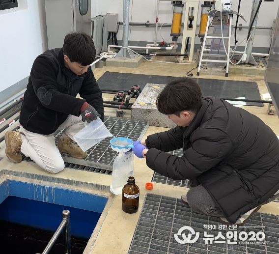 착수정 시료채취 현장